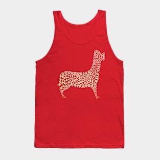 Love my Dog's Footprints 3 (L Gradient) Tank Top